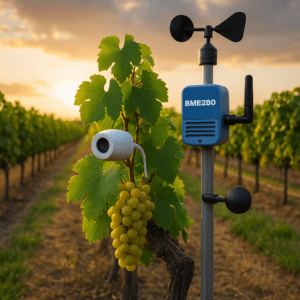 Smart Vineyard Frost & Heat Stress Monitor